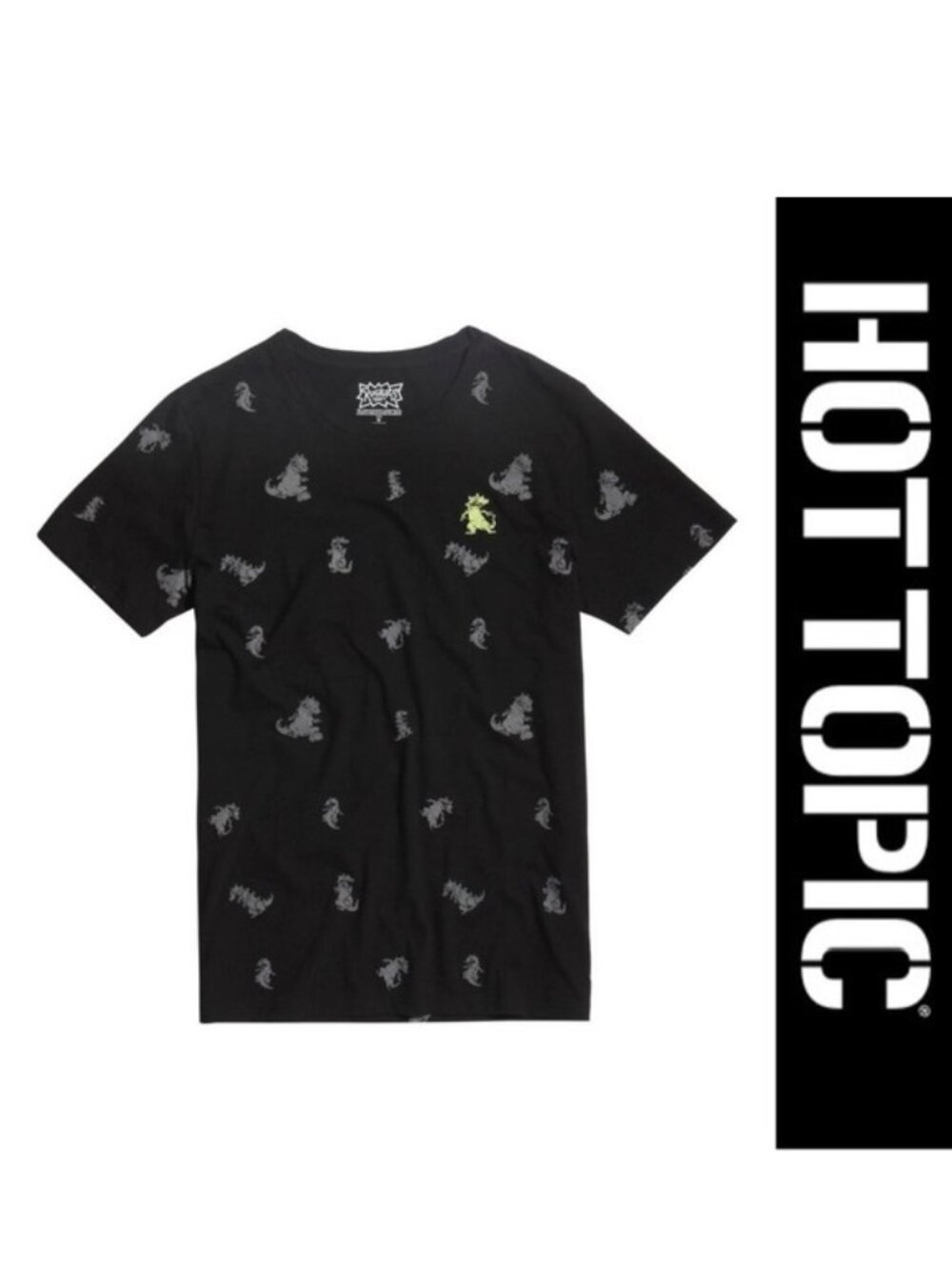 Hot Topic | Rugrats Reptar Embroidered Patch T-Shirt | Size Extra Small